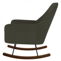 Rendez Vous Déco Fauteuils Rocking-chair Kaki Effet Laine Bouclette En Tissu -Fauteuils, poufs et repose-pieds Soldes rocking chair kaki effet laine bouclette en tissu 5