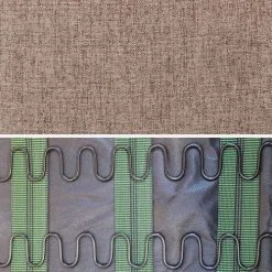 Alice's Garden Fauteuils Rocking Chair Marron Design Tissu Et Bois -Fauteuils, poufs et repose-pieds Soldes rocking chair marron design tissu et bois 3