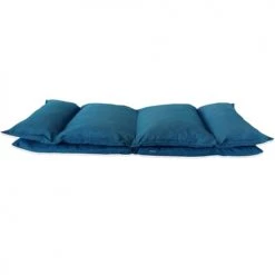 Mobili Rebecca Fauteuils Siège De Sol Rembourré En Métal Et Polyester Bleu Foncé -Fauteuils, poufs et repose-pieds Soldes siege de sol rembourre en metal et polyester bleu fonce 4